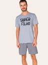 03 pijama masculino adulto super filho bela notte