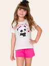 03 pijama infantil feminino panda bela notte