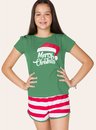 01 pijama feminino juvenil merry christmas bela notte