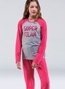 03 pijama feminino juvenil super filha bela notte
