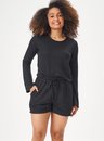 02 pijama feminino adulto malha tricot short bela notte