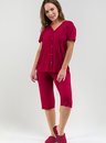 01 pijama feminino adulto bordo aberto com botao bela notte