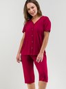 02 pijama feminino adulto bordo aberto com botao bela notte
