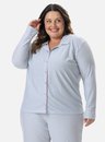 02 pijama feminino plus size amerciano longo sleep bela notte