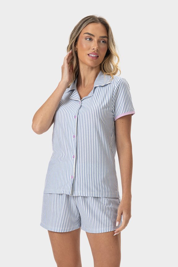 02 pijama feminino adulto americano curto sleep bela notte