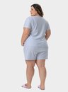 01 pijama feminino plus size manga curta sleep bela notte