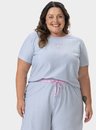 02 pijama feminino plus size manga curta sleep bela notte