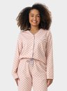 02 pijama feminino adulto americano longo quadriculado bela notte