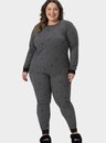 03 pijama feminino plus size longo ribana luar bela notte