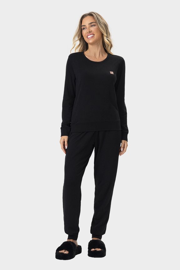 06 pijama feminino adulto longo molecotton bela notte