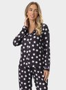 02 pijama feminino adulto americano longo stars bela notte