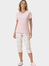 03 pijama feminino adulto capri xadrez bela notte