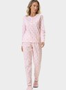 02 pijama feminino adulto longo poa bela notte