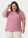 02 pijama feminino plus size mc capri floral bela notte