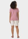 01 pijama feminino adulto bermuda floral bela notte