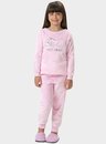 01 pijama feminino infantil fleece cat bela notte