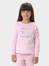 02 pijama feminino infantil fleece cat bela notte