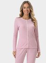02 pijama feminino adulto aberto ribana listrada bela notte