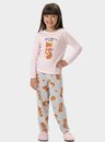 03 pijama feminino infantil longo raposa bela notte