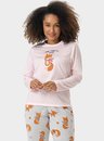 02 pijama feminino adulto longo raposa bela notte