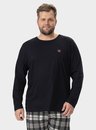 02 pijama masculino plus size manga longa panda bela notte