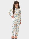 01 pijama feminino infantil manga longa sorriso bela notte