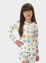 02 pijama feminino infantil manga longa sorriso bela notte