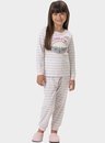 01 pijama feminino infantil manga longa ovelha bela notte
