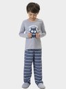 03 pijama masculino infantil manga longa monster bela notte