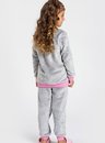 04 pijama infantil feminino fleece bela notte cinza