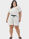02 pijama feminino plus size manga curta sol listrado bela notte