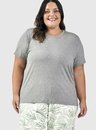 Pijama com Shorts Plus Size Feminino Adulto Algas - Bela Notte