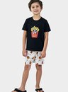 04 pijama masculino infantil manga curta batata frita bela notte