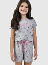 05 pijama feminino infantil manga curta coqueiros bela notte