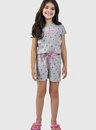 06 pijama feminino infantil manga curta coqueiros bela notte