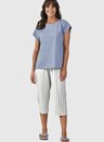 04 pijama com capri feminino adulto listrado bela notte