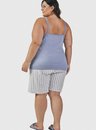 04 pijama regata c bermudoll feminino plus size listrado bela notte