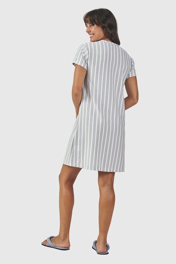 04 camisola manga curta adulto listrado bela notte