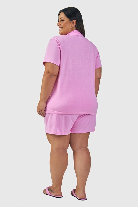 04 short doll americano plus size xadrez bela notte