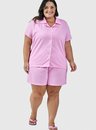 06 short doll americano plus size xadrez bela notte
