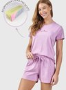 04 short doll feminino adulto mescla bela notte rosa