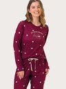 Pijama Adulto Feminino ML Mni Heart