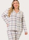 Pijama Adulto Feminino ML Americano Xadrez