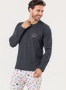 Pijama Adulto Masculino Manga Longa Cinema