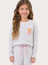 Pijama Infantil Juvenil Feminino ML Fio Tinto