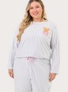 Pijama Adulto Feminino Manga Longa Bear