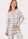 Pijama Adulto Feminino Americano ML Xadrez