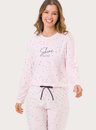 Pijama Adulto Feminino Manga Longa Listra Stars