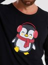 03 pijama adulto masculino familia pinguim bela notte