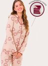 Pijama Adulto Feminino Americano ML Max Heart